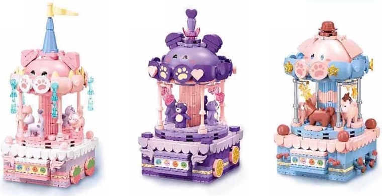 Sluban manège avec petit animal – jeu de construction