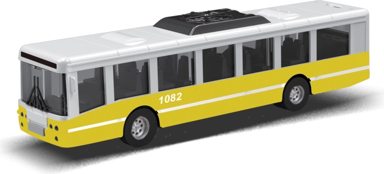 Autobus MHD à inertie 16 cm – jaune