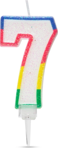 Bougie de gâteau chiffre 7