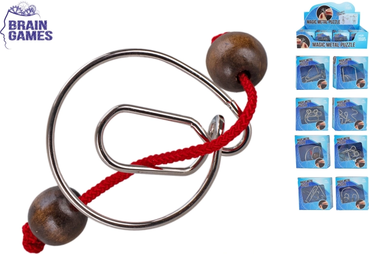 Casse-têtes en métal Brain Games – lot de 8 variantes