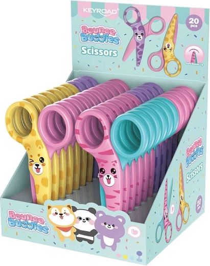 Ciseaux de sécurité pour enfants KEYROAD Animaux 10,5 cm
