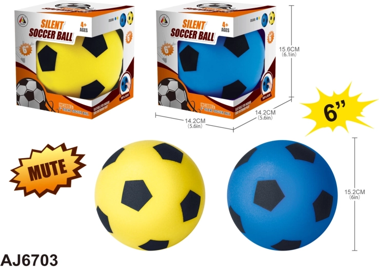 Ballon de football silencieux 15 cm
