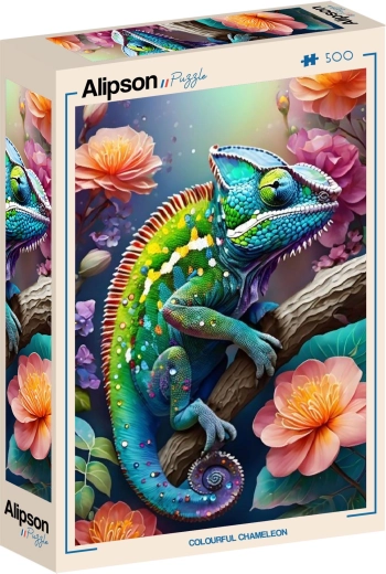 Puzzle Alipson Caméléon coloré 500 pièces