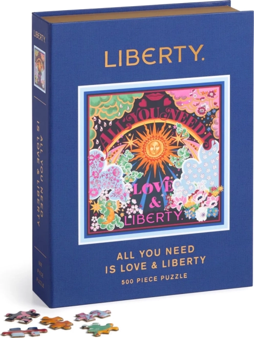Puzzle carré GALISON Liberty: Tout ce dont tu as besoin, c'est de l'amour 500 pièces
