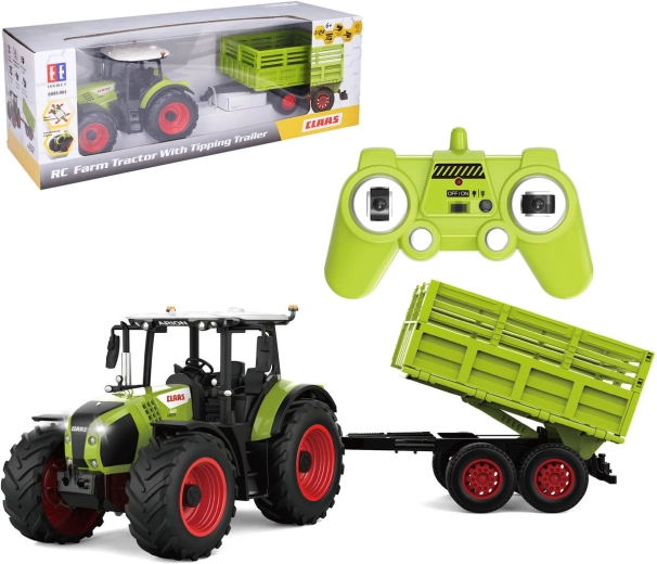 Tracteur RC Claas avec remorque radiocommandé - 1 pièce