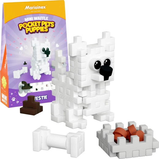 Jeu de construction Mini Waffle Pocket Pets chiots Westie – WEST HIGHLAND TERRIER