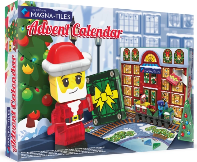 Calendrier de l’Avent de construction magnétique MAGNA-TILES microMAGS, 34 pièces