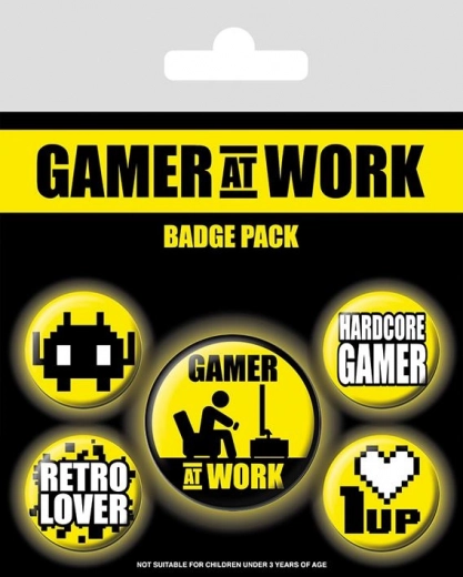 Set de badges Game at Work