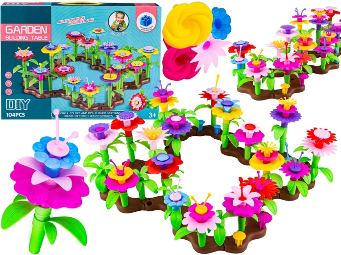 Jeu de construction Jardin fleuri – 104 pièces