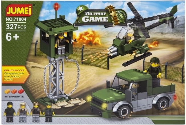 Jeu militaire Jumei - jeu de construction soldats 327 pièces (38 × 26 cm) - 1 pièce
