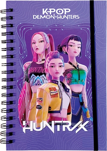 Carnet spirale K-Pop Demon Hunters HUNTR/X violet