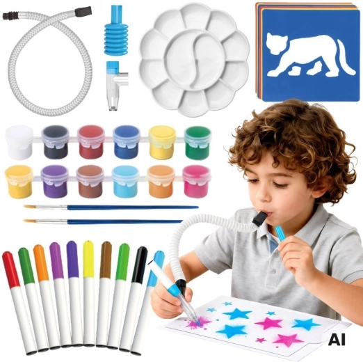 WOOPIE kit créatif de peinture et d’arts plastiques 3 en 1 (42 pièces) - 1 pièce