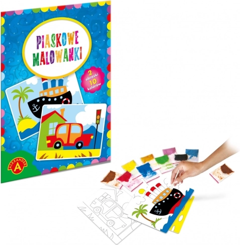 Tableaux de sable - Bateau, voiture