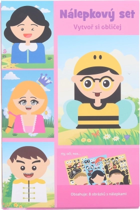 Set créatif d’autocollants – visage 21 × 14 cm