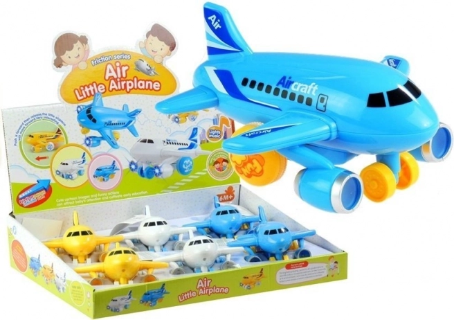 jouet avion à propulsion, avec effets lumineux et sonores