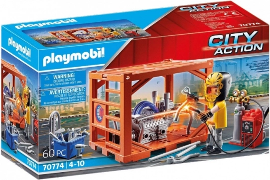 Playmobil City Action fabrication de conteneurs – set de jeu