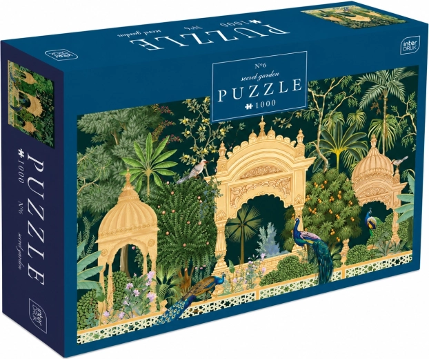 INTERDRUK Puzzle Secret Garden : Palais des paons, 1000 pièces