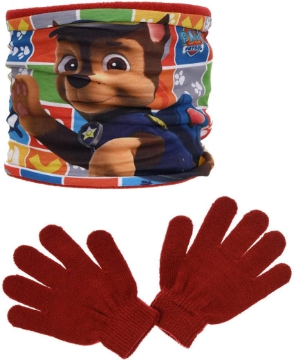 Tour de cou et gants Pat’ Patrouille