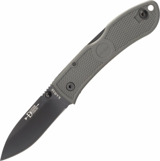 Couteau pliant KA-BAR Dozier Hunter, lame noire, manche vert en Zytel