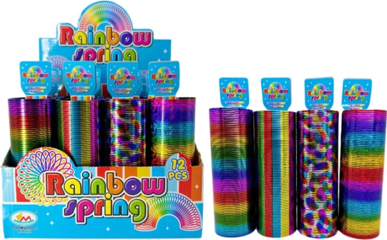Grande spirale arc-en-ciel en plastique Rainbow Spring
