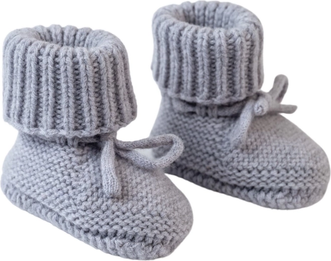 Chaussons en mérinos Lodger Drizzle 0–6 mois