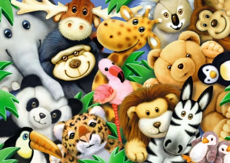 Puzzle Peluches 35 pièces