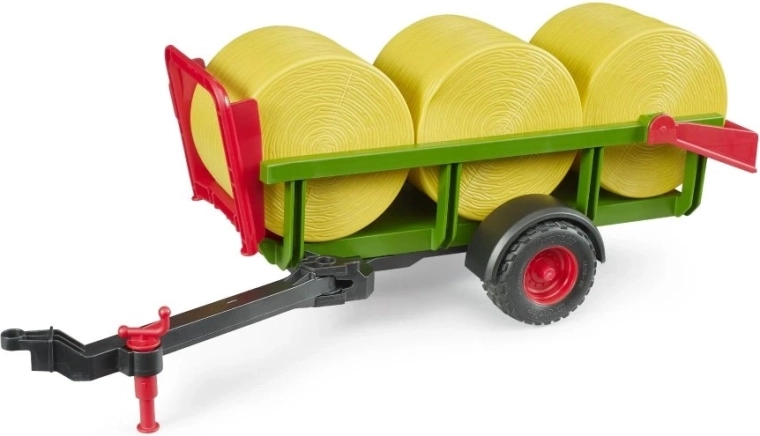 Bruder remorque pour balles avec 3 balles