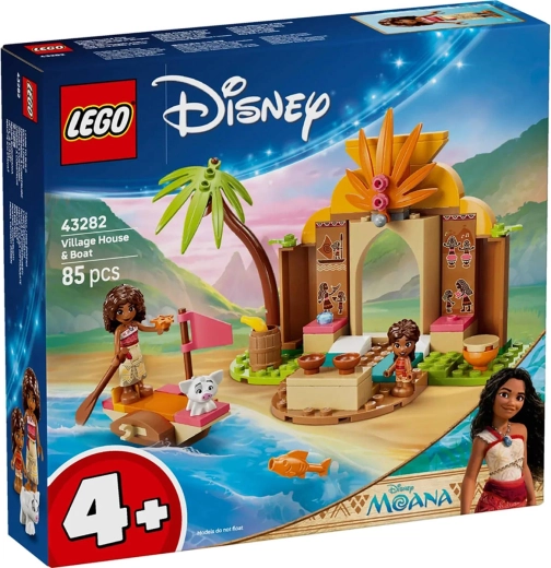 LEGO Disney Vaiana 2 La maison du village et le bateau