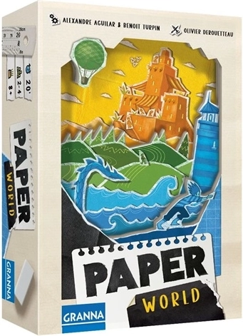 Paper World – élégant jeu de cartes de superposition de paysages en papier