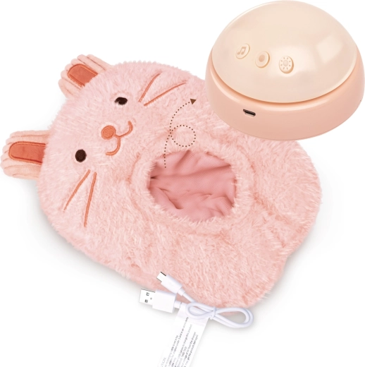 Lapin veilleuse musical en peluche Roro pour l’endormissement
