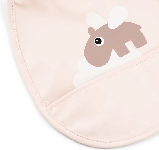 Bavoirs à poche Done by Deer Tiny Happy clouds roses – 2 pièces