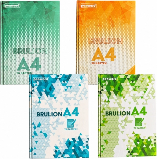 Cahier PENWORD A4, quadrillé avec marge, 96 feuilles - 1 pièce