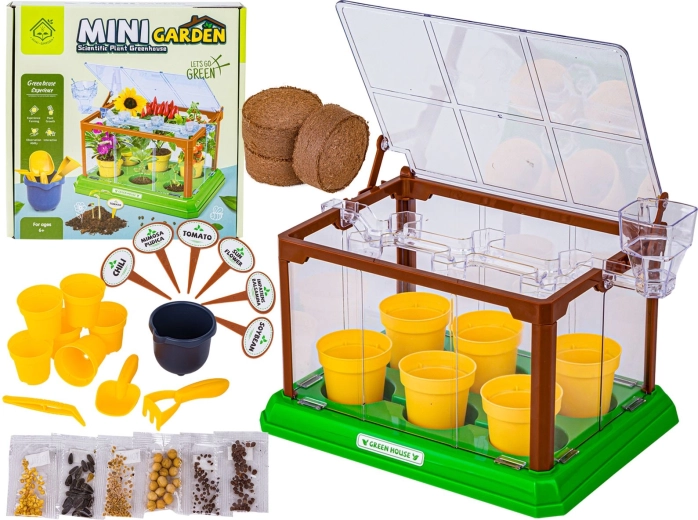 Mini serre pour enfants avec accessoires