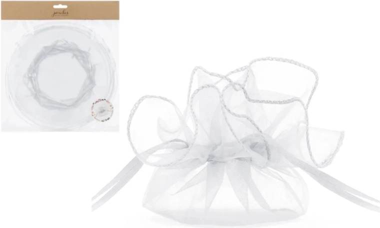 Sachets cadeaux en organza blanc 25 cm