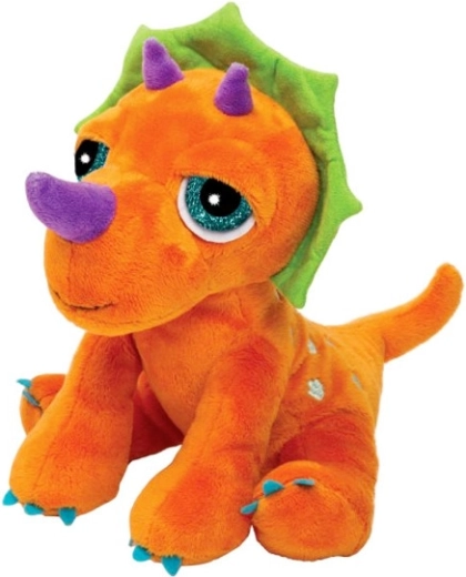 Dinosaure en peluche Tricératops – marionnette boa douce
