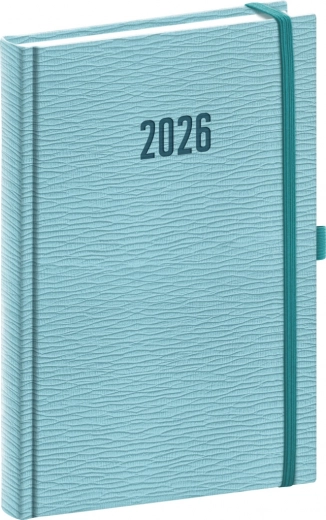 Agenda quotidien Notique Rivoli 2026 bleu clair 15 x 21 cm