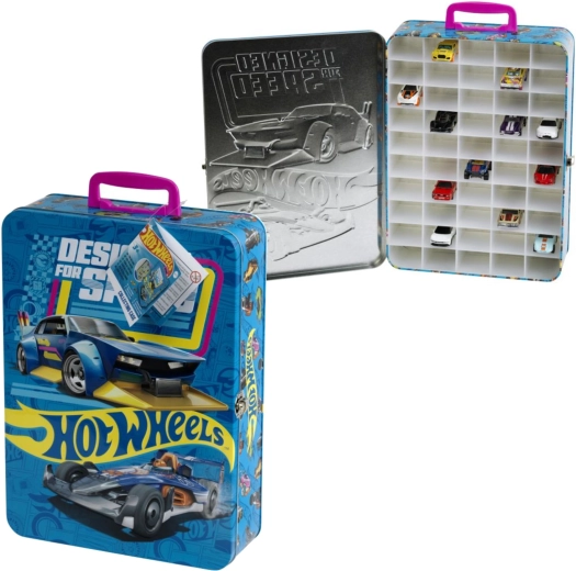 Mallette en métal pour 50 petites voitures HOT WHEELS