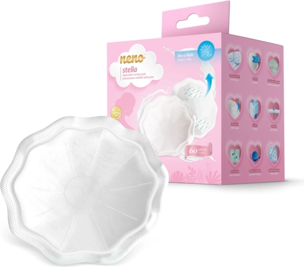 Neno Stella coussinets d’allaitement pour soutien-gorge ultrafins, 60 pièces