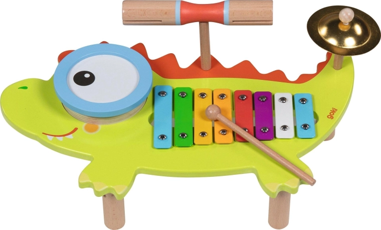 Station musicale crocodile avec chansonnier