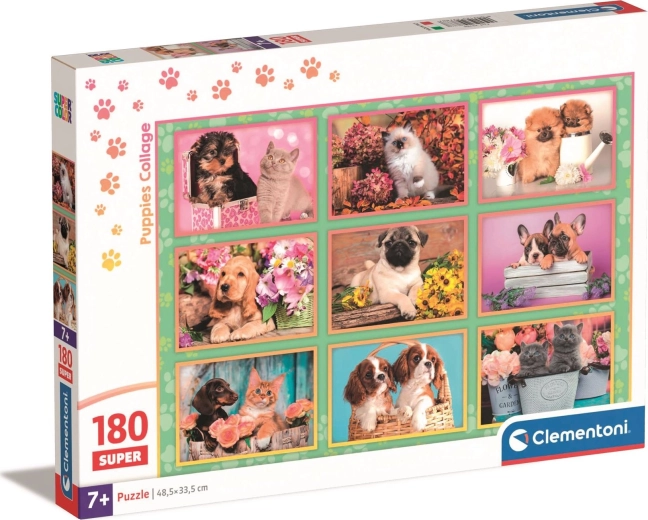 Clementoni puzzle chiots 180 pièces