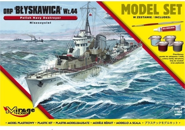 Destroyer ORP Błyskawica mod. 44