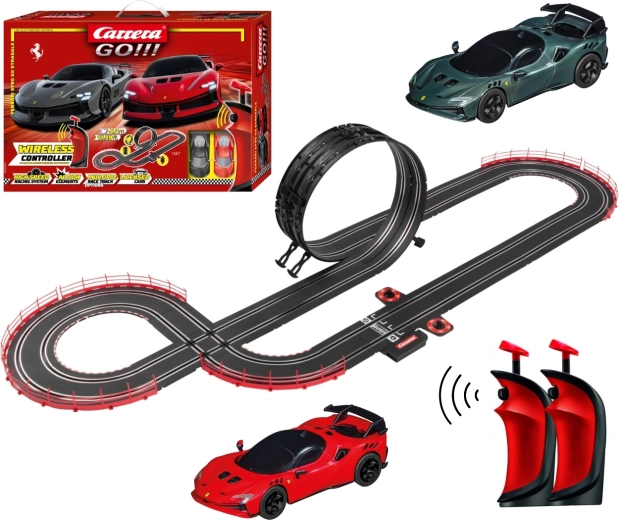 Circuit automobile Carrera GO Ferrari Supercar Power 5,3 m avec manettes sans fil
