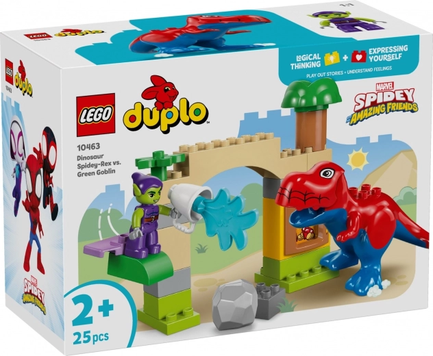 LEGO DUPLO Marvel Spidey-Rex vs Green Goblin – set de construction pour les tout-petits