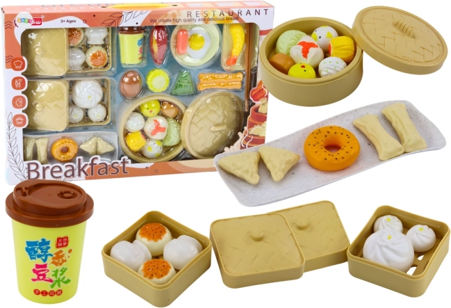 Set de petit-déjeuner pour enfants avec récipients et légumes, 38 pièces