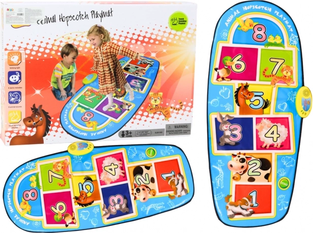 Tapis de danse Jeu interactif en classe Animaux 8 mélodies