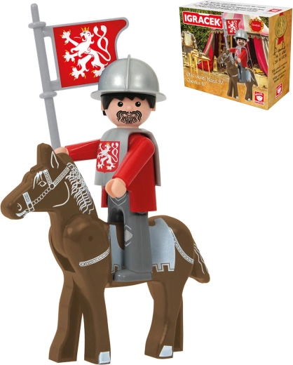 Efko Igráček Charles IV. Loučeň – set de jeu avec armure et cheval