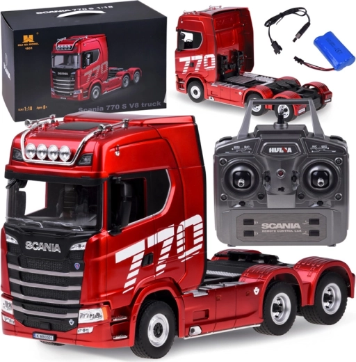 Scania 770 S V8 camion RC sous licence avec télécommande 1:18