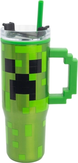 Mug isotherme avec paille Minecraft 770 ml