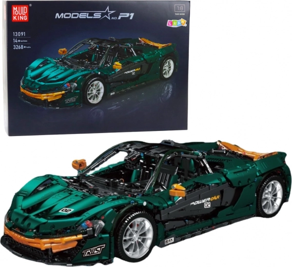 Kit Voiture de Sport Verte 1:8 P1 3268 pcs