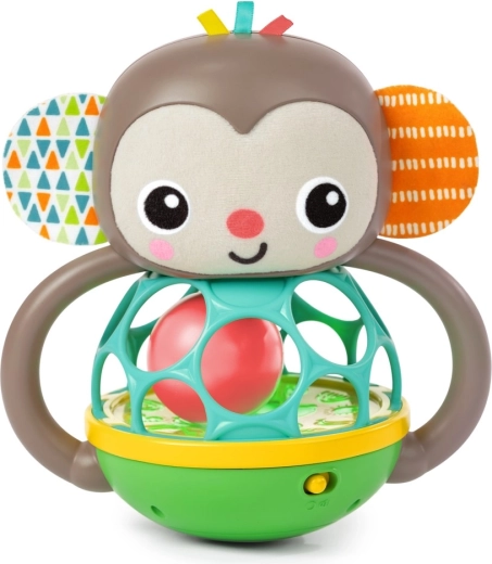 Jouet multisensoriel OBALL Grab & Giggle Monkey pour enfants dès 6 mois